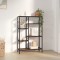Gossi biblioteca, 80x30x120 cm, otel si lemn prelucrat