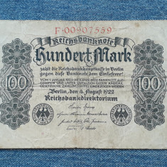 100 Mark 1922 Germania / marci germane / seria 0090759