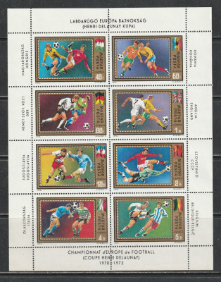 Ungaria 1972 - Campionatul European de Fotbal Belgia S/S 1v MNH foto