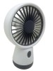 Mini Ventilator Portabil USB, Reincarcabil, Alb/Gri, Compact, Birou/Casa/Călătorii