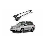Bare portbagaj transversale auto aluminiu compatibile Subaru Forester (SJ) SUV 2013-2018 80-84 cm Cod: KL2