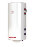 Boiler termoelectric Sunsystem MB NL2 100 PRL cu doua serpentine, 100 litri, putere serpentina 9 kw, putere electrica 3 KW, serpentine pe partea dreap