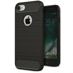 Husa telefon iPhone 7 / 8 - Techsuit Carbon Silicone - Black