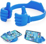 Suport universal pentru telefon Kinizuxi, silicon/plastic, albastru, 12 x 16 cm