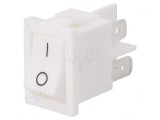 Comutator Basculant DPST ON-OFF 10A/250VAC Alb