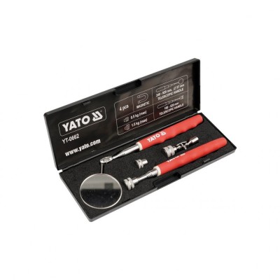 Set control oglinda + tija magnet 4 buc Yato YT-0662 foto