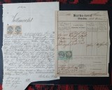 AUSTRIA/UNGARIA-document-lot-fiscale--stampilate-