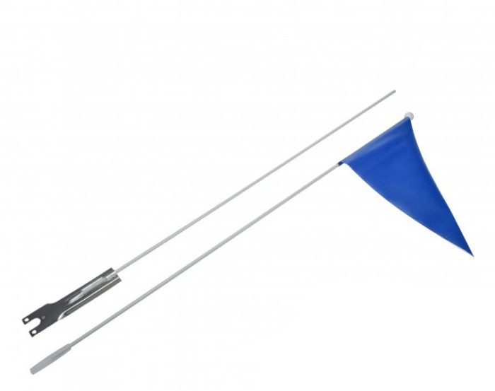 Steag semnalizare biciclete copii, culoare albastru Cod:AWR0098BL