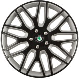 Set 4 Capace Roti 17 inchi (R17) Dakar Negru-Gri, Compatibile Cu Skoda