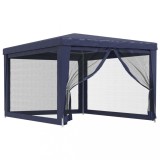 Cumpara ieftin Cort de petrecere cu 4 pereti din plasa, albastru, 3x4 m, HDPE