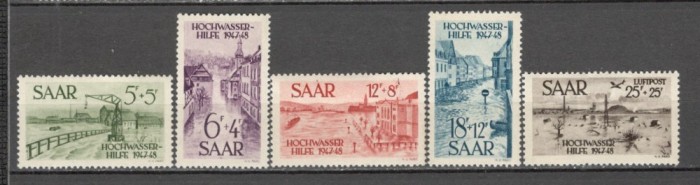 Saarland.1948 Ajutor ptr. inundatie SS.502