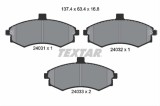 Set placute frana TEXTAR 2403101