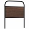 Gossi tablie de pat, stejar maro, 80 cm, lemn prelucrat si otel