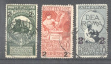 Italy 1913 50 Years kingdom overprints Mi.107I 108I 109II Sas.99-101 used AM.509, Stampilat