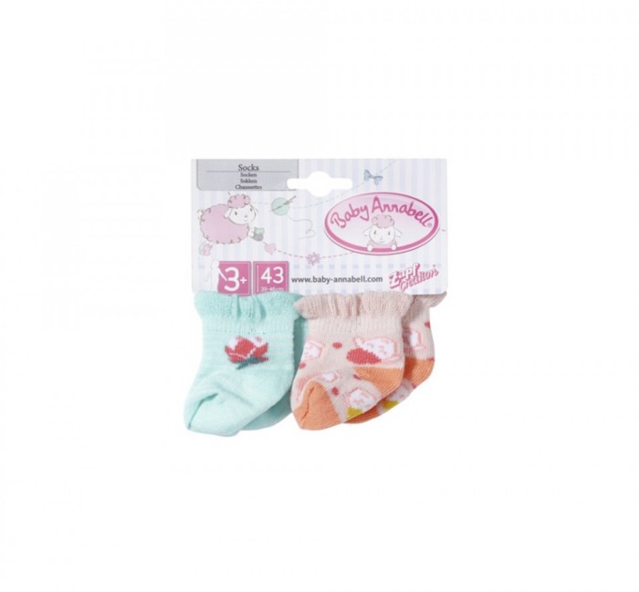 Baby Annabell - Sosete 2 Perechi Diverse Modele 43Cm