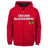 Chicago Blackhawks hanorac cu glugă pentru copii Stated Full Zip Hoodie - Dětsk&eacute; S (6 - 9 let)