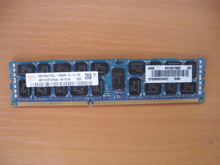 Memorie server 8GB 2Rx4 PC3L-10600R