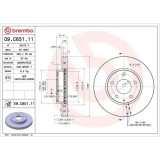 Set disc frana Mazda 3 (Bk) 10.03-12.09, 3 (Bm Bn) 07.13-, 3 Saloon (Bm Bn) 09.13-12.19, Cx-3 (Dk) 01.15-, Fata, 280X25mm, ventilat, BREMBO