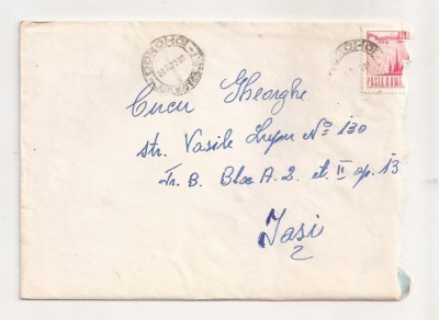 FD5 - Plic Circulat Intern, Iasi- Dorohoi, Include Corespondenta - 1972 foto