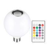 Bec LED Smart, 12 W, RGB, E26/E27,Bluetooth, 13 x 9 cm, telecomanda inclusa, General