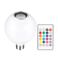 Bec LED Smart, 12 W, RGB, E26/E27,Bluetooth, 13 x 9 cm, telecomanda inclusa