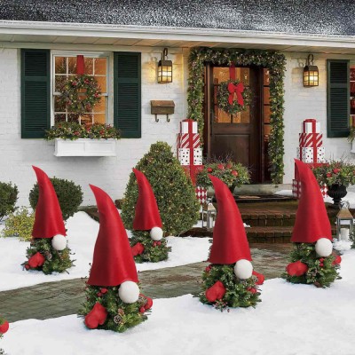 Decoratiuni elf pentru tuia - rosii - 60 x 39 cm Best CarHome foto