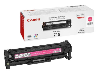 Toner canon crg718m magenta capacitate 2900 pagini pentru lbp-7200cdn foto