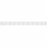 Cumpara ieftin Gard plasa de sarma cu bordura, antracit, 1,4x25 m
