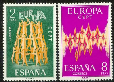 B0534 - Spania 1972 - Europa-cept 2v.neuzat,perfecta stare foto
