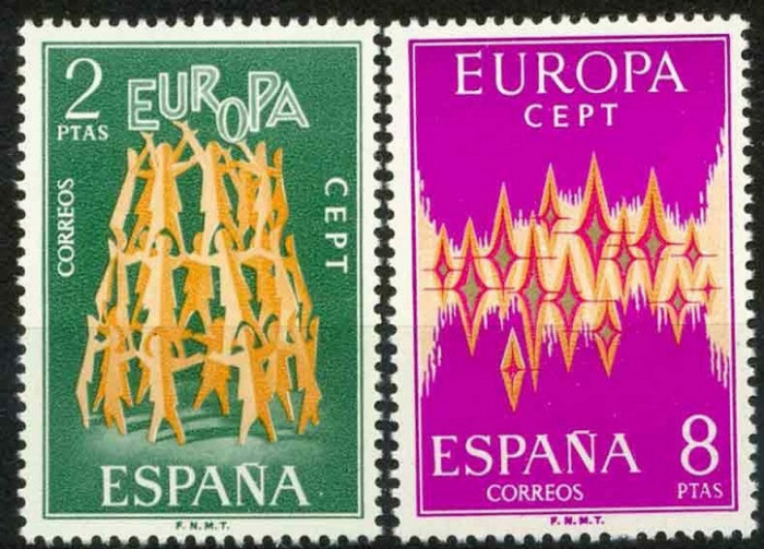 B0534 - Spania 1972 - Europa-cept 2v.neuzat,perfecta stare