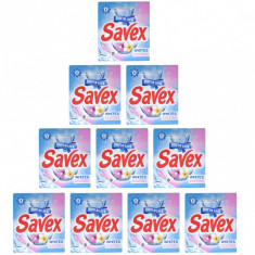 10 x Savex White Automat 2in1, Detergent pentru rufe, 10 x 300g