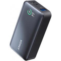 Baterie Externa Anker 533, 10000mAh, 30W, QC + PD, 1 x USB-A - 2 x USB-C, Neagra A1256G12