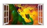 Cumpara ieftin Sticker decorativ cu Dinozauri, 85 cm, 4317ST