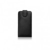 Husa Flip Piele Eco Forcell Neagra pentru Sony Xperia U LT25i