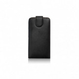 Husa Flip Piele Eco Forcell Neagra pentru Sony Xperia U LT25i