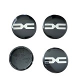 Set 4 capace roti 56mm Dacia Negru Model Nou Argintiu compatibil/inlocuitor janta aliaj