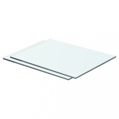 vidaXL Rafturi, 2 buc., 40 x 25 cm, panouri sticlă transparentă