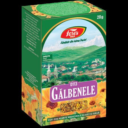 Ceai Flori De Galbenele, D113, 20 G, Fares