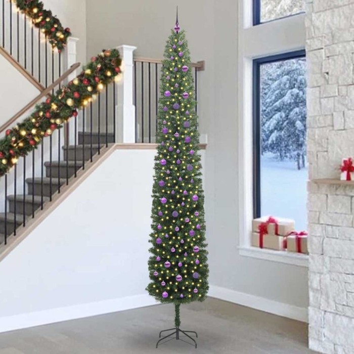 vidaXL Brad de Crăciun artificial Verde 300 cm PVC și oțel și plastic 3394993