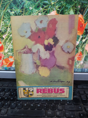 Rebus, revistă bilunară de divertisment, 15 ian. 1987, nr. 2, 710, anul 30, 008 foto