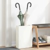 VidaXL Suport pentru umbrele cu depozitare Alb 28 x 12 x 41 cm Metal 868541
