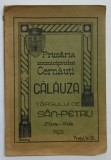 Calauza Targului de San Petru, Cernauti, 1935, Brosata, 31 Pagini, Editura Glasul Bucovinei