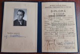 QW13 1 16 - 1961 - Diploma absolvire - Facultatea tehnico economica Ploiesti