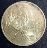 (A130) MONEDA DIN ARGINT GERMANIA - 5 MARK 1974, LIT. D, IMMANUEL KANT