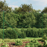 VidaXL Gard plasă de s&acirc;rmă cu bordură, verde, 1,8x10 m