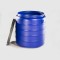 Bidon 350 litri, Plastic cu capac prin infiletare, Sterk,74 x 89 cm, Albastru
