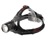 Lanterna de cap DEPOX&reg;, Hiking Ranger, zoom, intensitate interschimbabila, aluminiu, negru