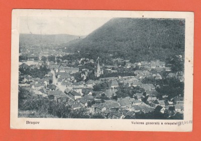 AMS @ - ILUSTRATA BRASOV, VEDEREA GENERALA A ORASULUI 1929, CIRCULATA foto