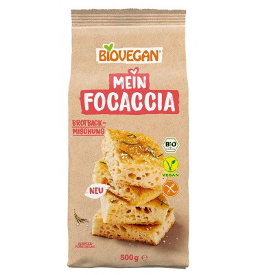 Premix pentru Focaccia Bio Fara Gluten 500 grame Biovegan foto