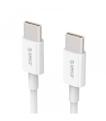 Cablu USB type C tata-tata 1m alb Orico BCU-10 foto